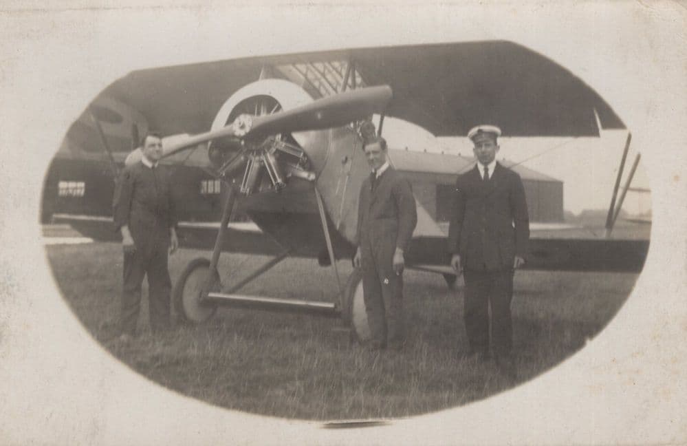 Killed Pilot R.N.A.S. Royal Naval Air Service Dover WW1 Old Postcard