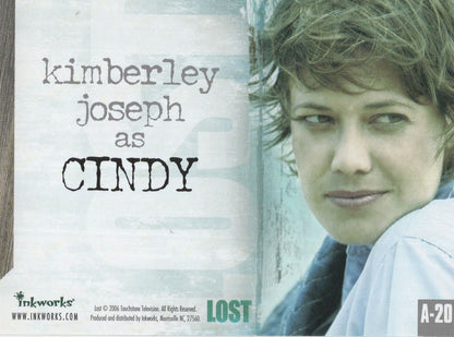 Kimberley Joseph Lost TV Show Hand Signed Autograph Card Photo