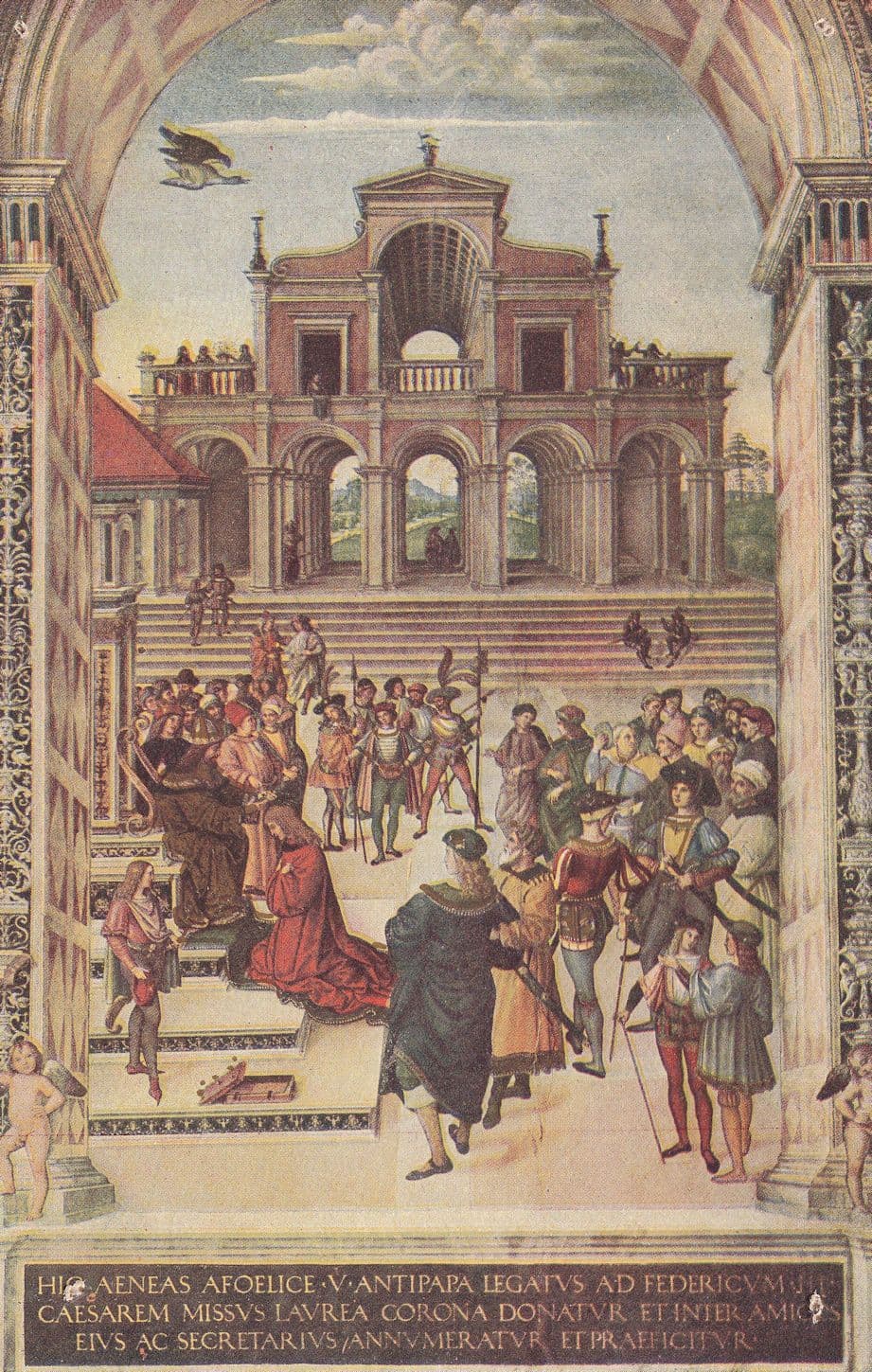 King Frederick III Crowned Library Of The Dome Antique Postcard