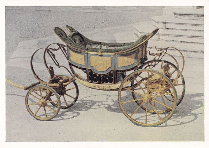 King Of Rom Duc Of Riechstadt Carriage Transport Wien Postcard