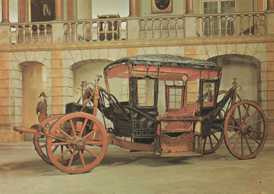King Philip II Of Spain Stage Royal Coach Museu Nacional Dos Coches Postcard