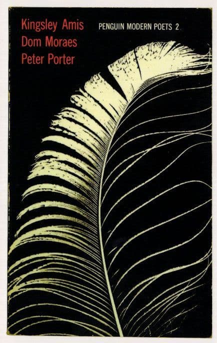 Kingsley Amis Dom Moraes Peter Porter Penguin Modern Poets Book Postcard