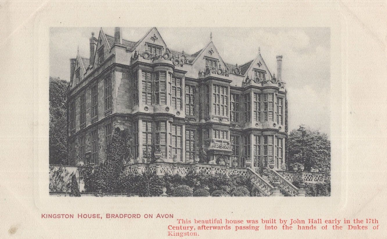 Kingston House Bradford On Avon Rare History Builder Old Postcard