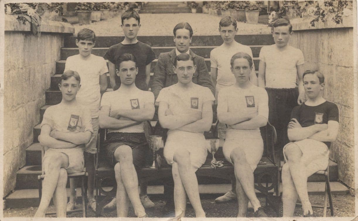 Kingswood School Bath Football Rugby Team Old 1911 Postcard
