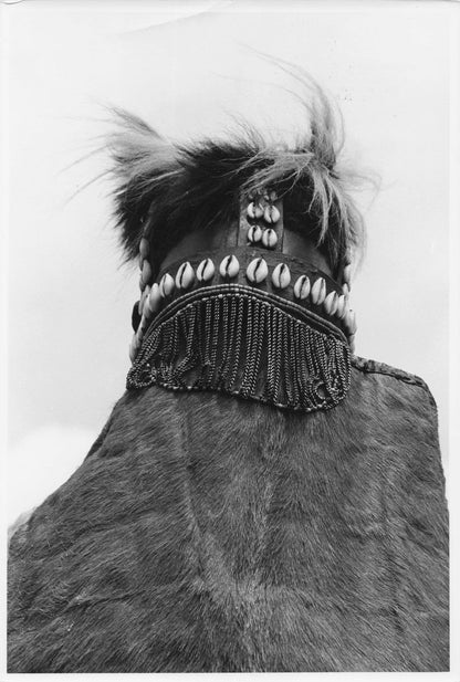 Kipsigis Tribe Girl Nariet Head Dress From Circumcision Kenya Africa Vintage 9x6 Photo