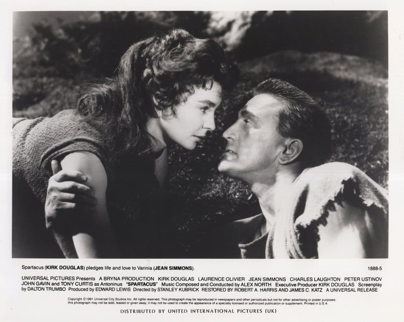 Kirk Douglas Lawrence Of Arabia Film Rare Press 10x8 Photo
