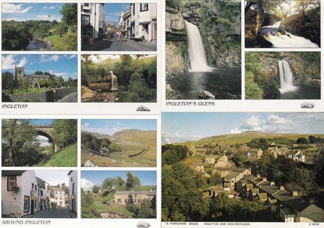 Kirkby Stephen 4x Spectacular Aerial Yorkshire Postcard s