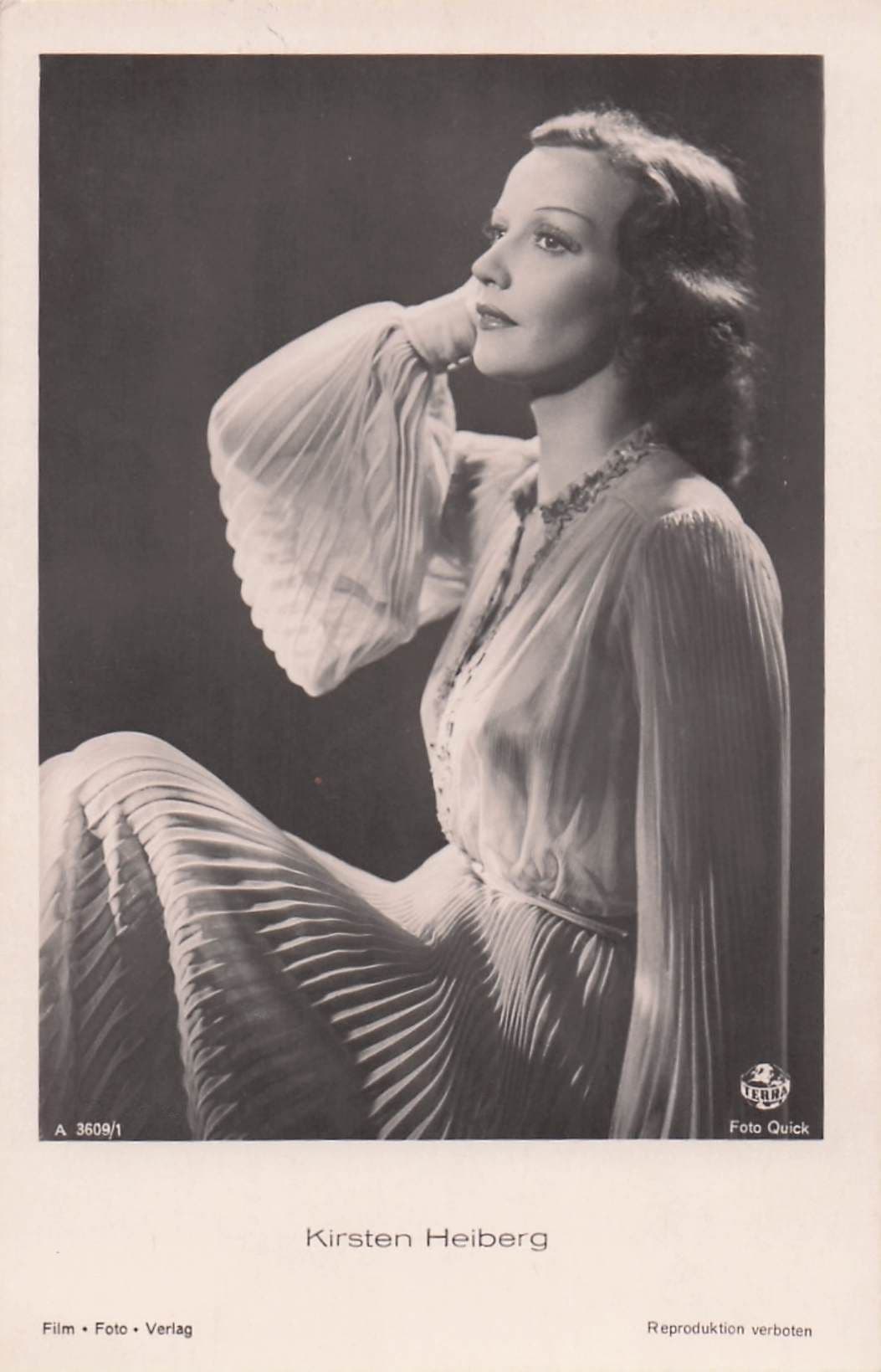 Kirsten Heiberg The Titanic Film Norway Actress Old RPC Postcard