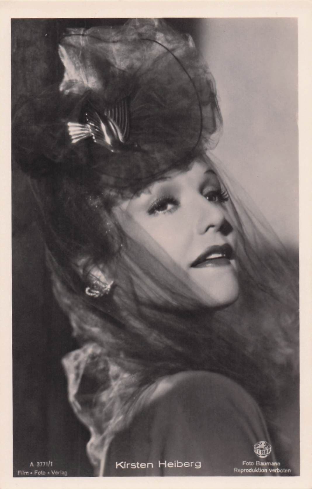 Kirsten Heiberg Titanic Ship Film Norwegian Movie Actress Old RPC Postcard