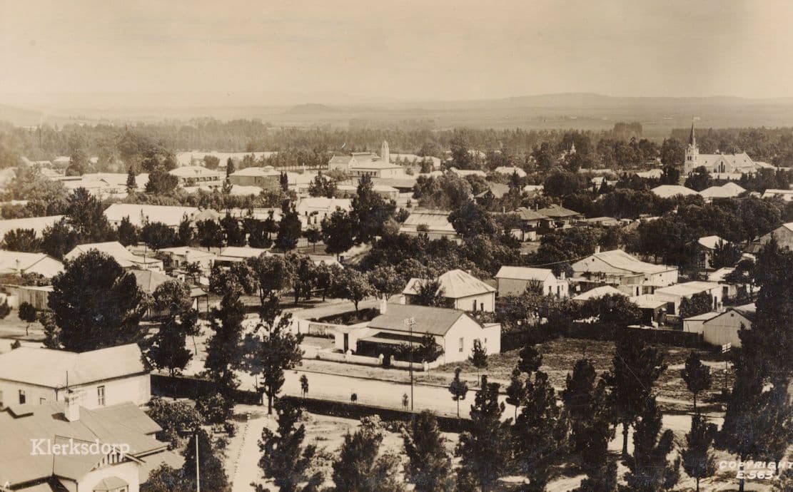 Klerksdorp South Africa Stunning Aerial Real Photo Postcard