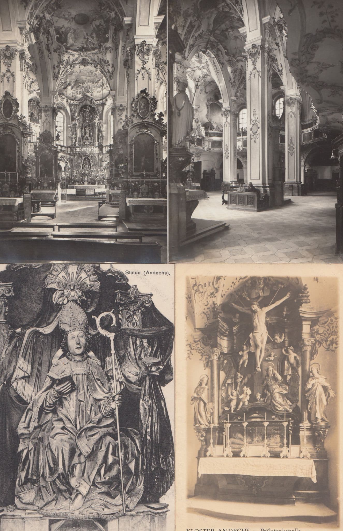 Kloster Andechs Kirche Ammersee Statue 4x Religious Postcard s