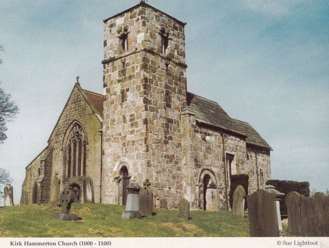 Knaresborough Kirk Hammerton Church Postcard