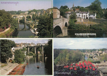 Knaresborough The River Yidd Bridge TWELVE 12x Mint Postcard s