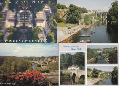 Knaresborough The River Yidd Bridge TWELVE 12x Mint Postcard s