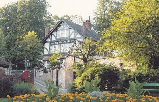Knaresborough The Worlds End Pub Large Postcard