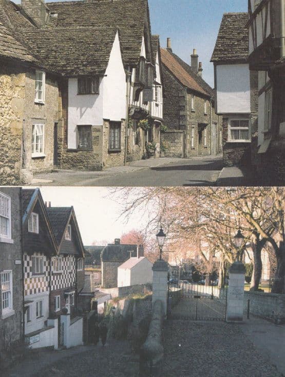 Knaresborough Waterbag Bank Lacock 2 Large Postcard s