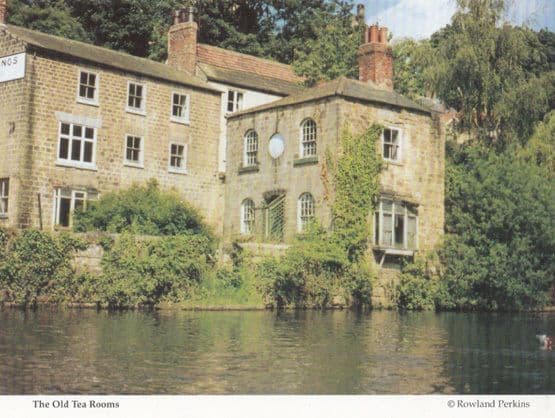 Knaresborough Waterside View of The Old Tea Rooms Postcard