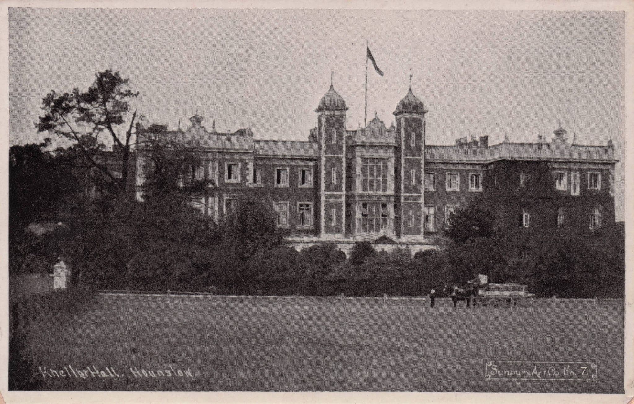 Kneller Hall Hounslow Middlesex Real Photo Antique Postcard