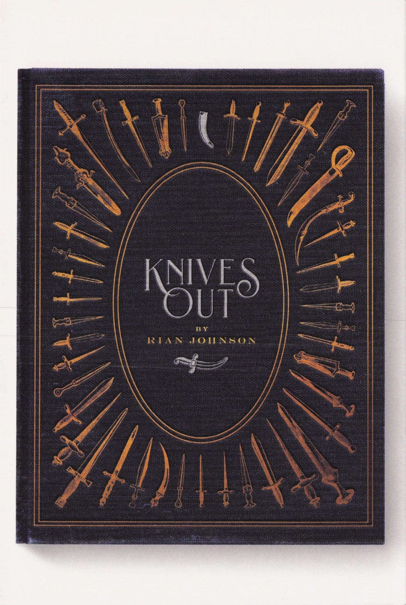 Knives Out Whodunnit Rian Johnson Film Movie As Rare Old Book Cover Postcard