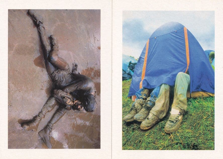 Kodak Fun Cameras Gkastonbury Style Muddy Dirty Weekend 2x Advertising Postcard