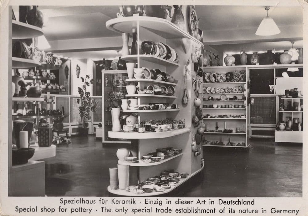 Koeln Rhein Keramik Weber am Guerzenich Koeln German Pottery Postcard