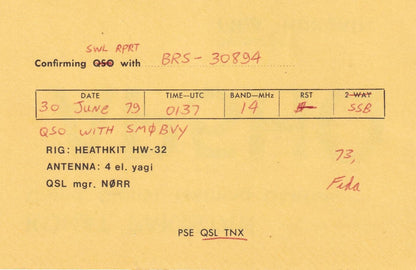 Kohat Pakistan Army Corps Of Signal Training Centre Military Radio Station QSL Card