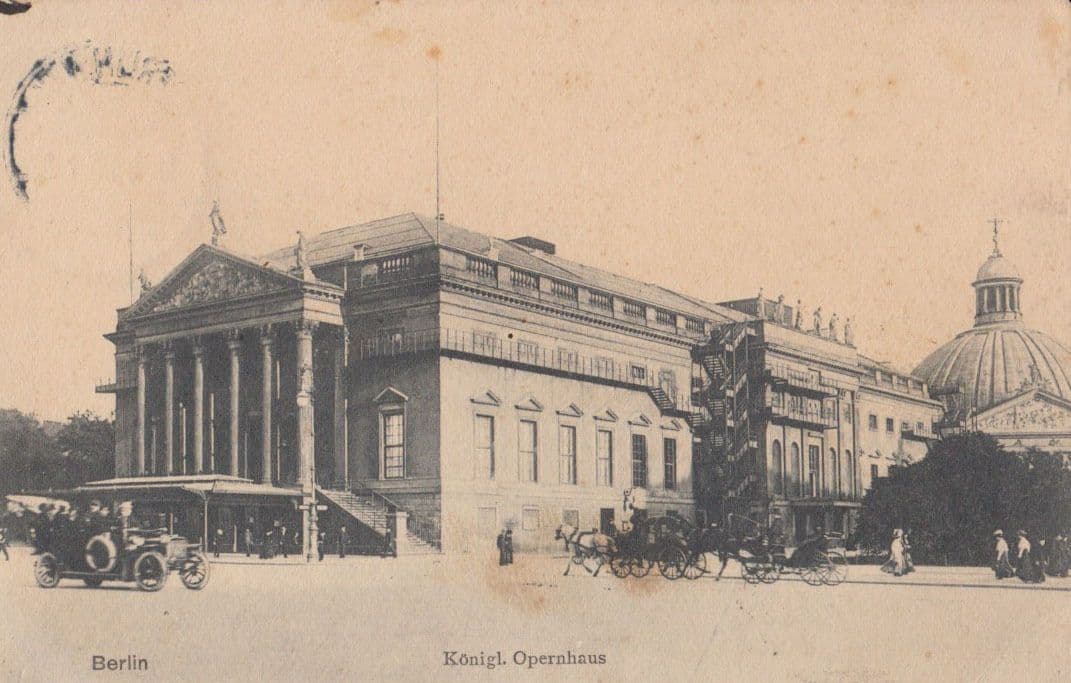 Konigl Opernhaus German Opera House Antique Postcard