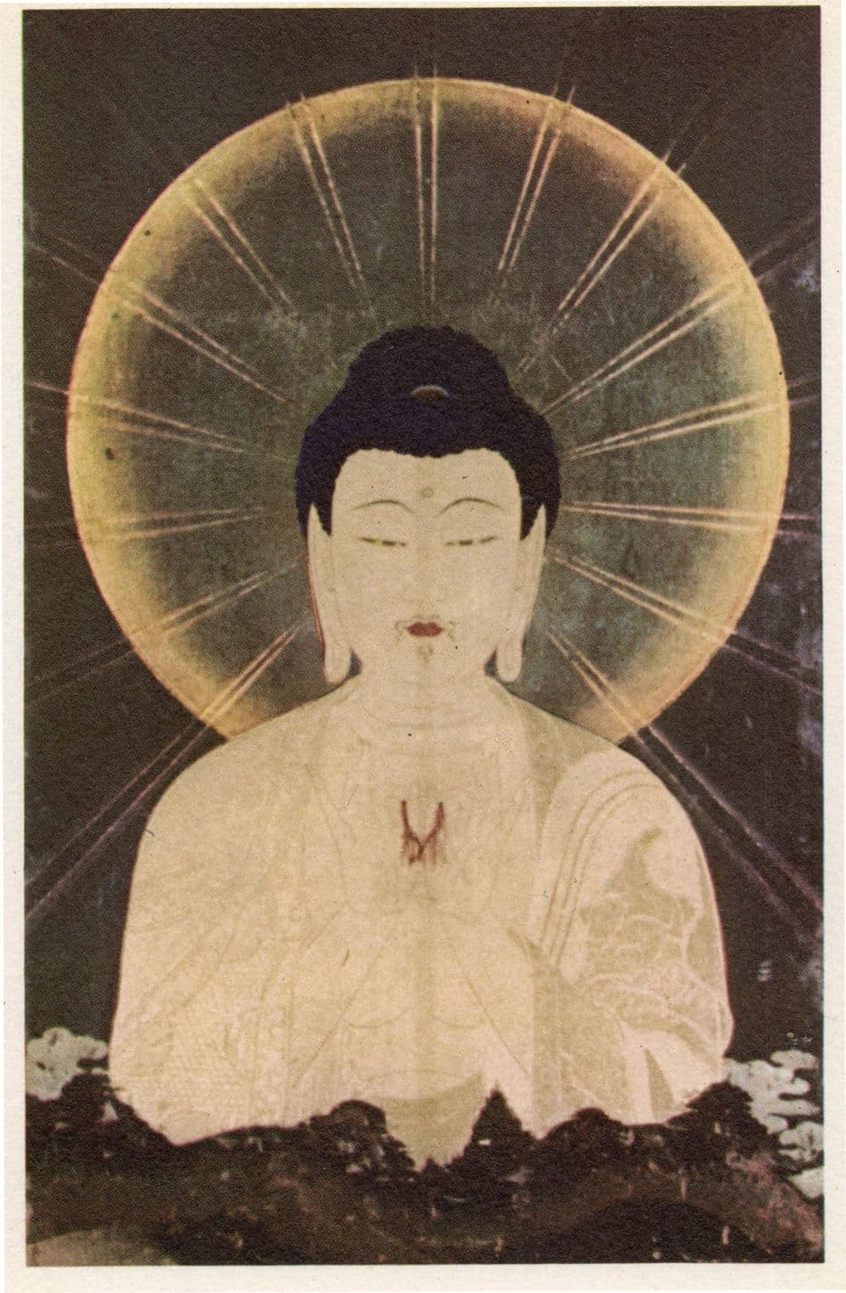 Konkai Komyoji Kyoto Soleil De Compassion Japanese Art Painting Postcard