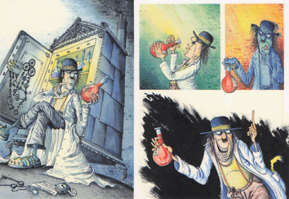 Korky Paul Art Illustrator Hand Signed Postcard Autograph
