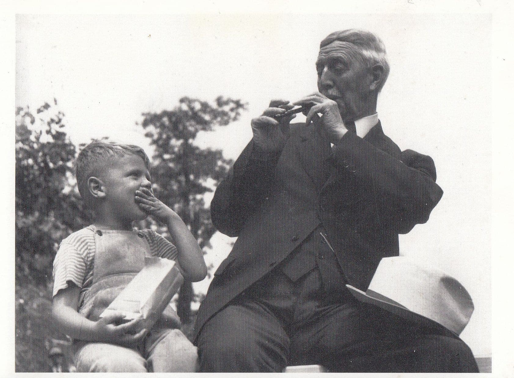 Kosti Ruohomaa Walter of Walt Disney Playing Music Real Photo Postcard