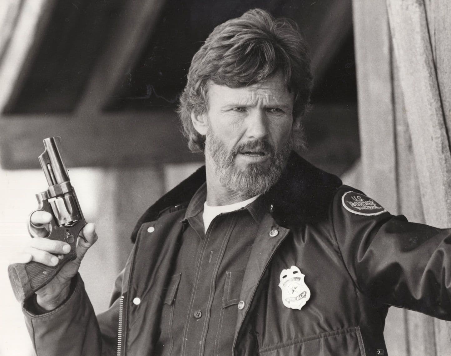 Kris Kristofferson in Flashpoint Film Monochrome Large Publicity Photo