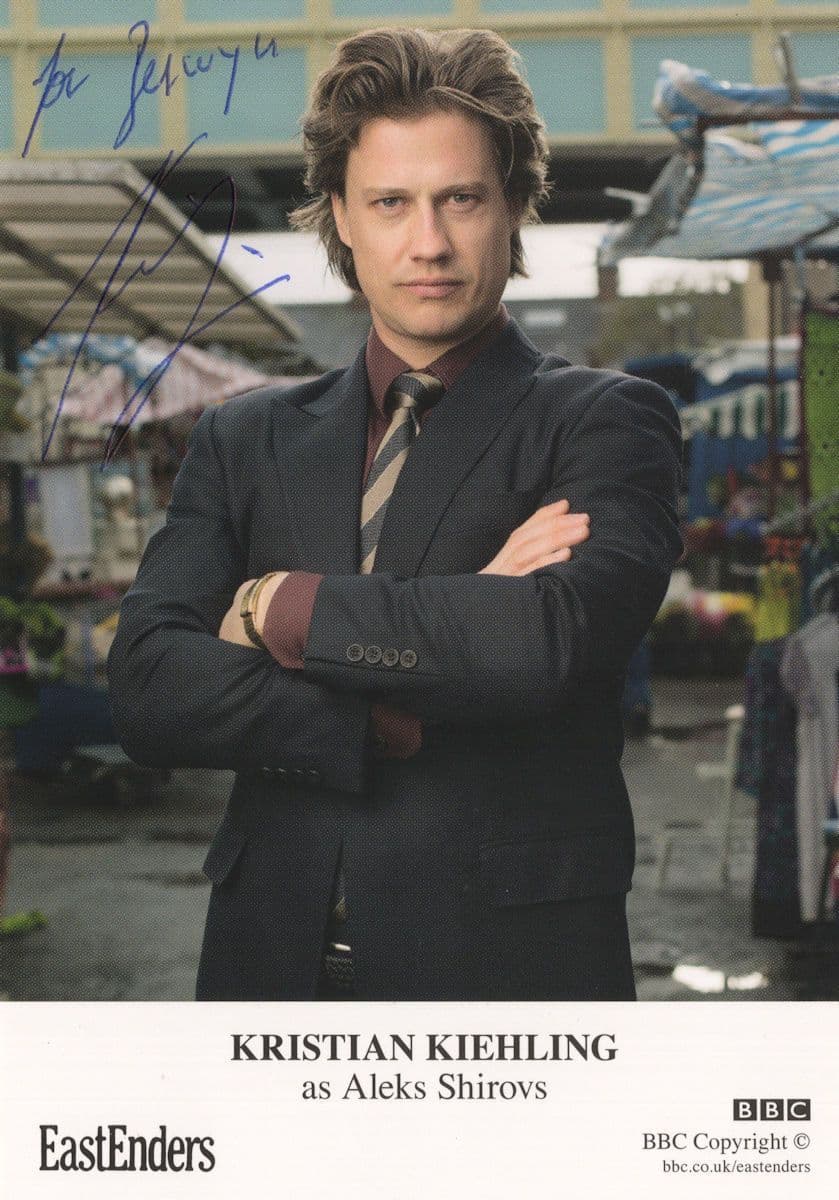 Kristian Kiehling as Aleks Shorovs BBC Eastenders Hand Signed Cast Card Photo