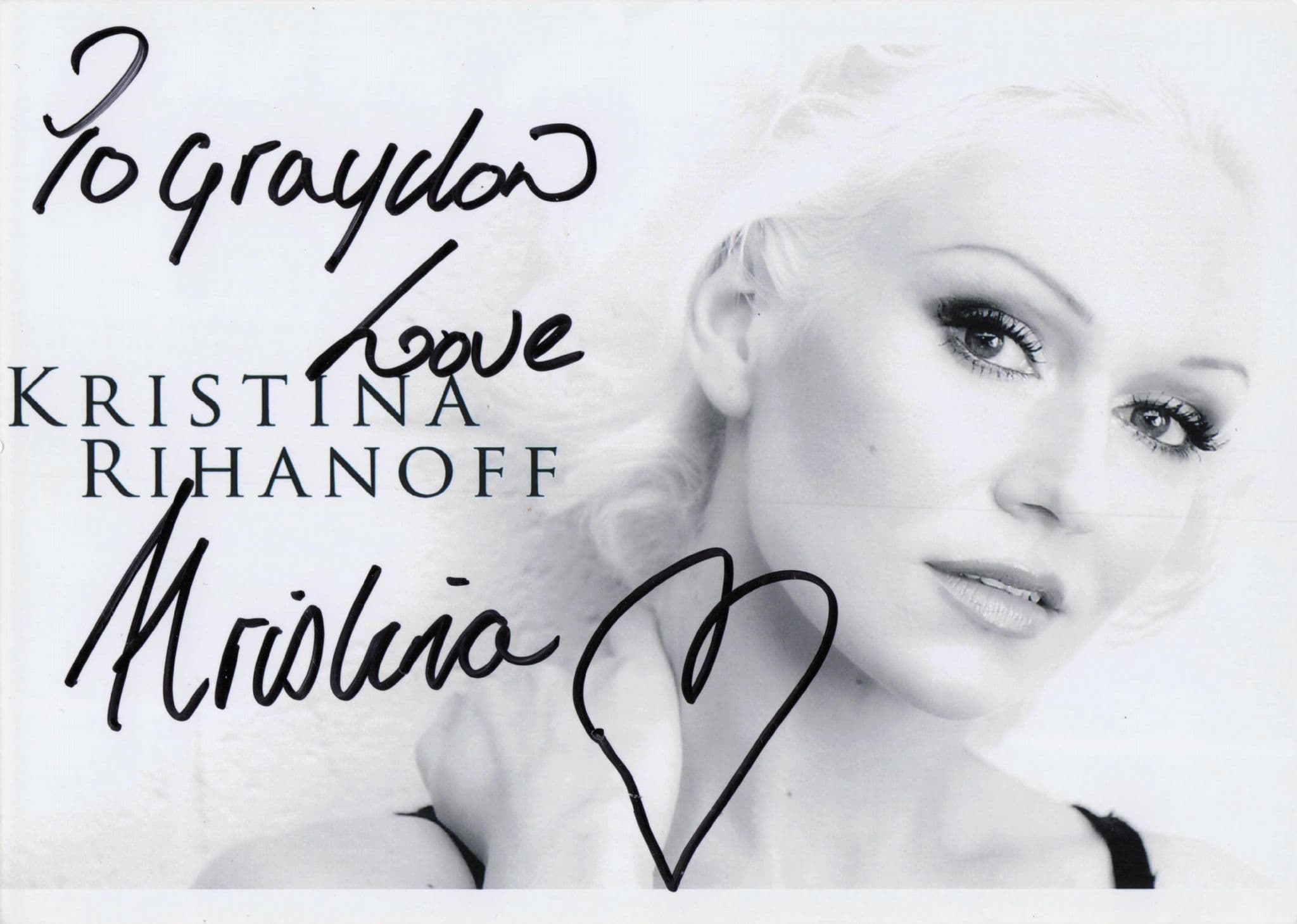 Kristine Rihanoff Russian Ballroom Dancer Large Hand Signed Photo