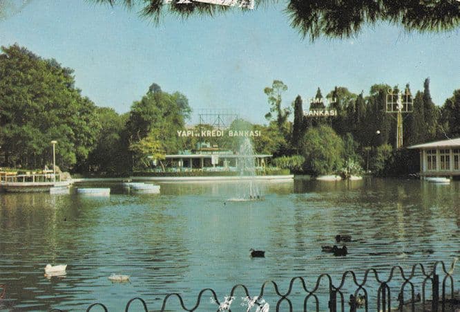Kulterpark German Swans Kredi Bankasi Postcard