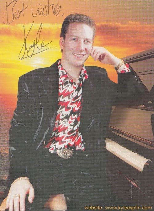 Kyle Esplin Boogie Woogie Piano Hand Signed Photo