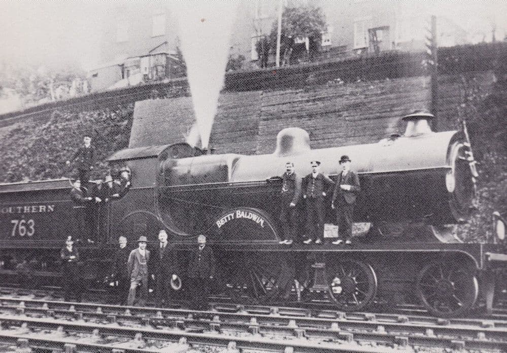 L Class 763 Train Built in Ashford Kent in 1914 Strike Postcard