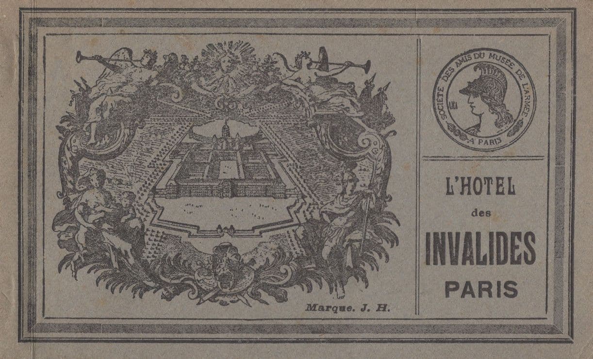L'Hotel Des Invalides Paris French Army Museum Military Postcard Book