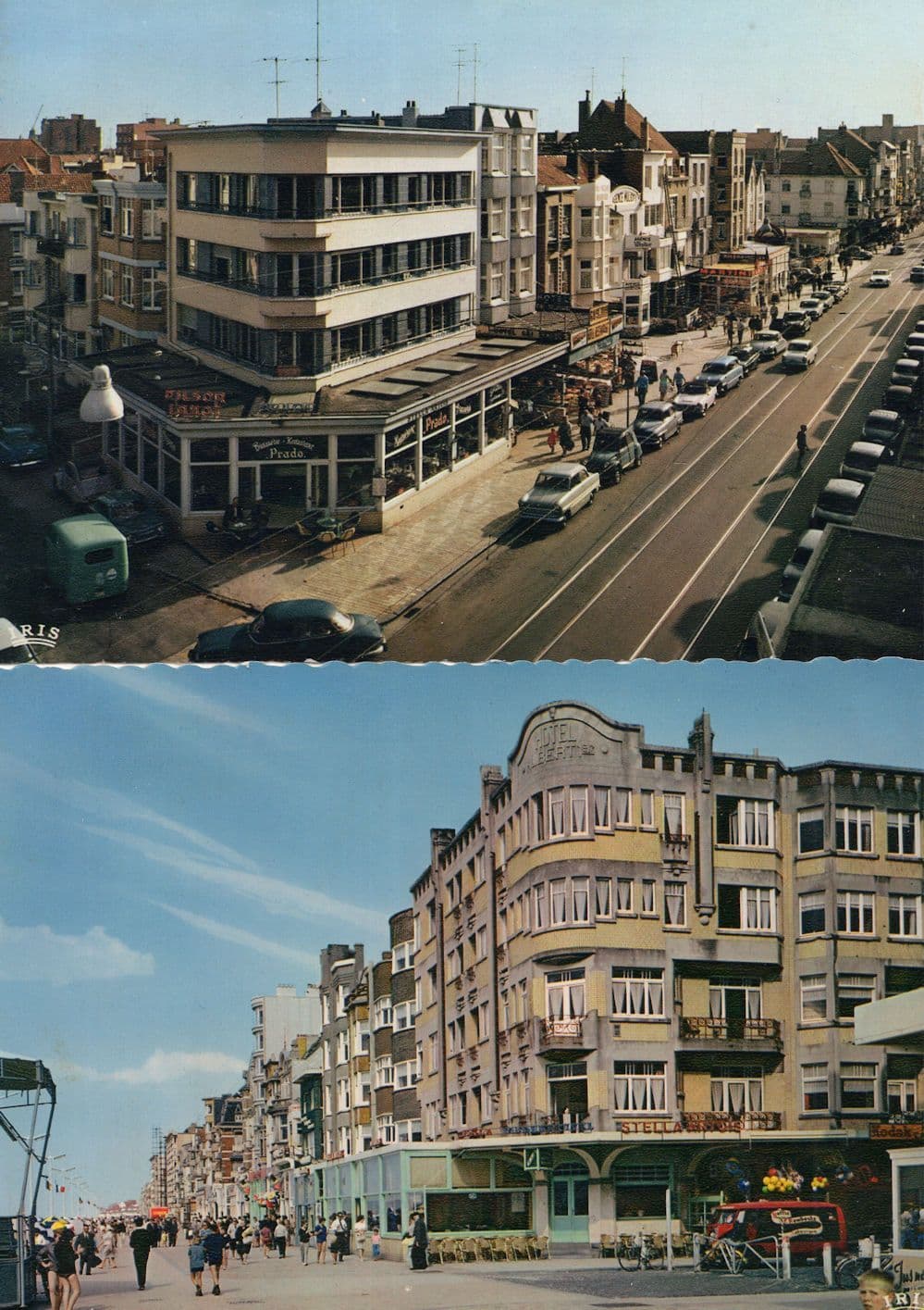 La Panne Prado De Restaurant Boulevard De Nieuport Belgium 2x Postcard s