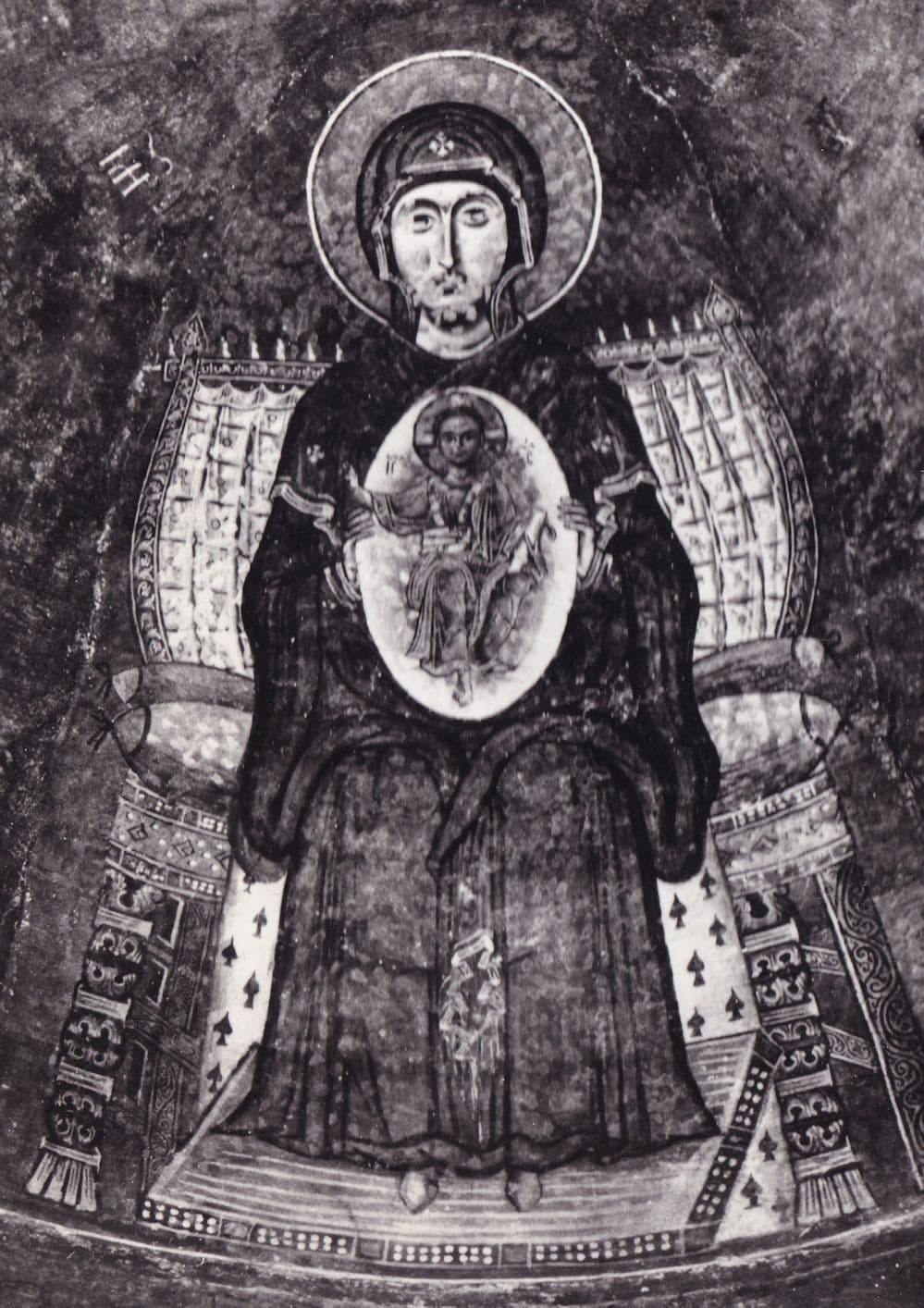 La Vierge St Sophie Old Ohrid Macedonia Monastery Postcard