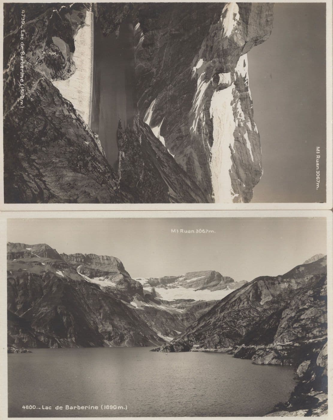 Lac De Barberine Switzerland 2x Old Postcard