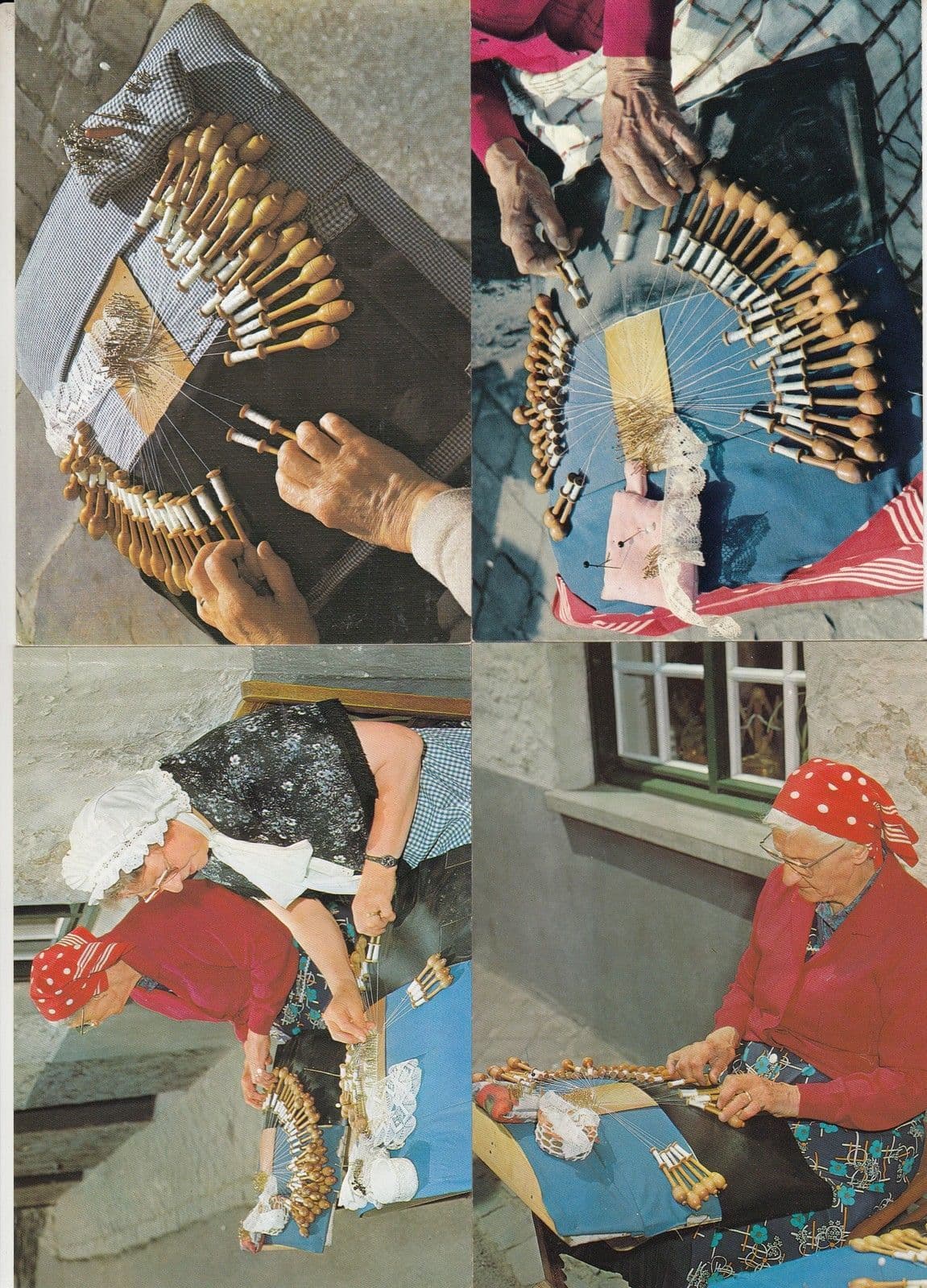 Lacewoman Lace Woman Maker Belgium 4x Crafts Postcard s