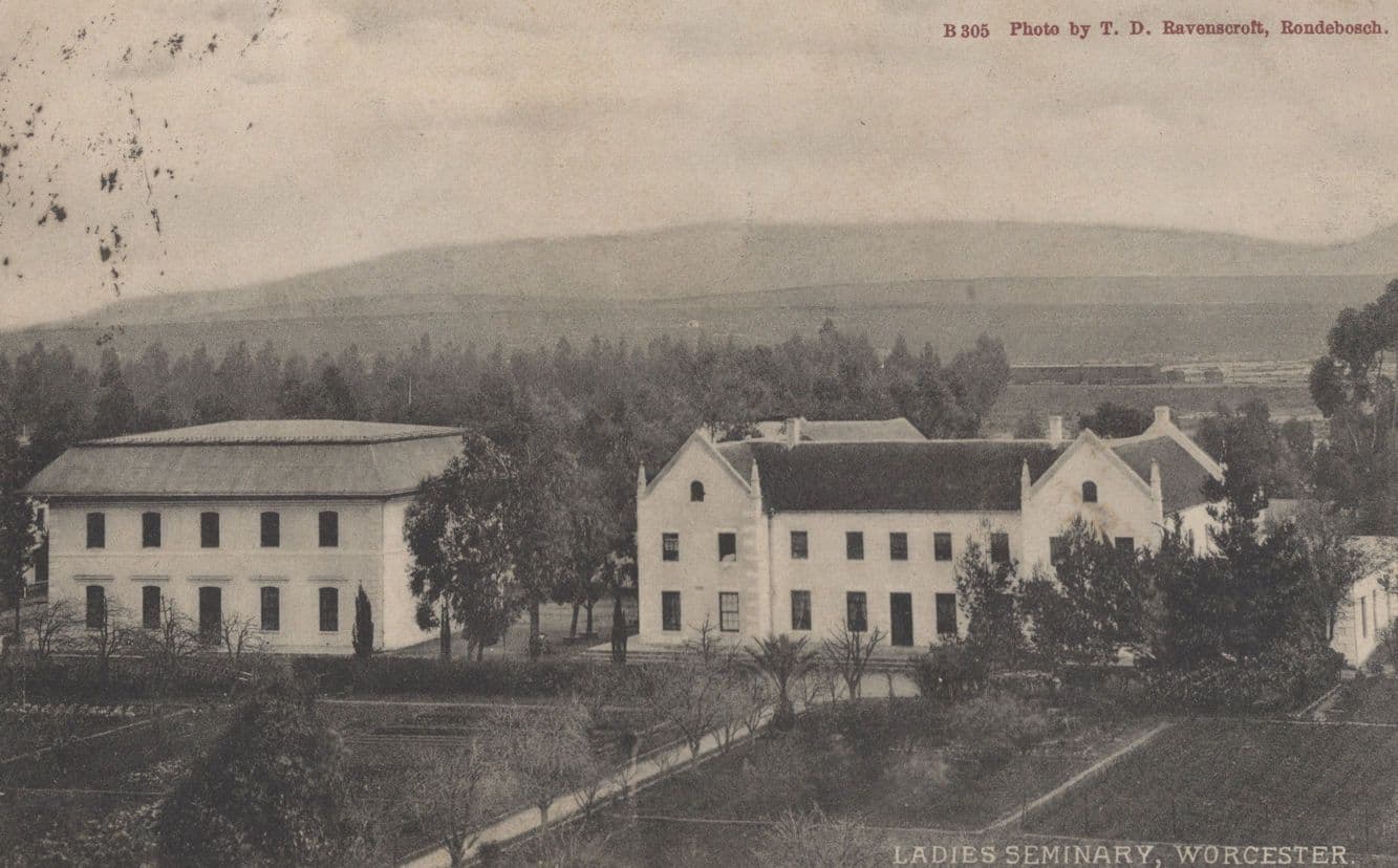 Ladies Seminary Worcester South Africa Old Postcard
