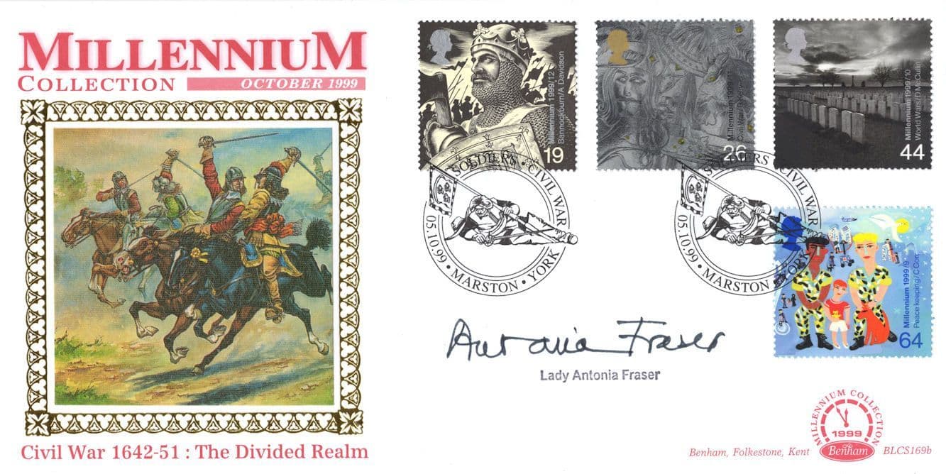 Lady Antonia Fraser Historic Book Author Hand Signed Benham FDC