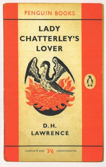Lady Chatterly's Lover DH Lawrence 1960 Book Postcard