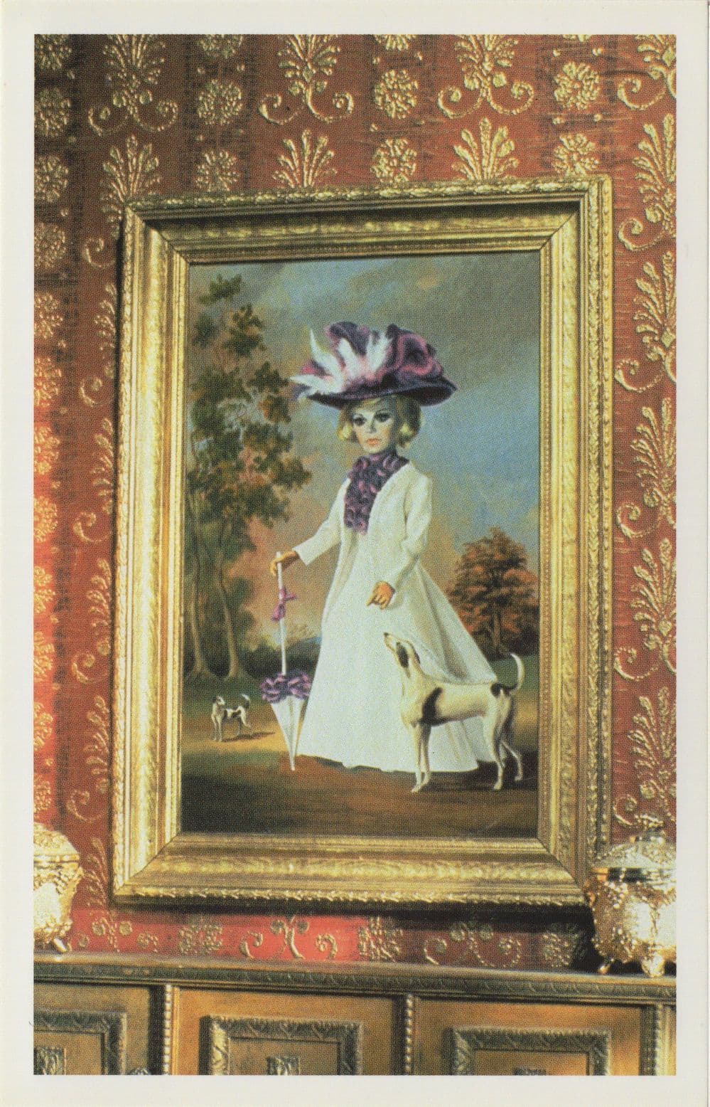 Lady Penelope Creighton Wards Painting Thunderbirds TV Show Postcard