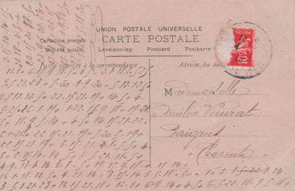 Lady Playing Piano By Old Bust Statue French Secret Code Lovers France Old Postcard
