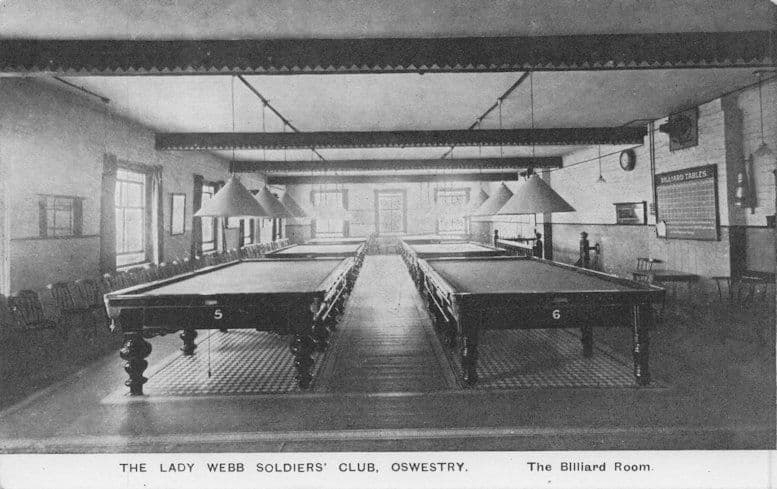 Lady West Soldiers Club Oswestry Shropshire Antique Postcard