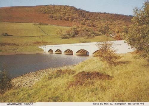 Ladybower Bridge Derby Womens Institute Postcard
