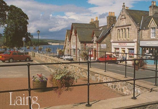 Lairg Chemists Presto Supermarket Press & Journal Sign Postcard
