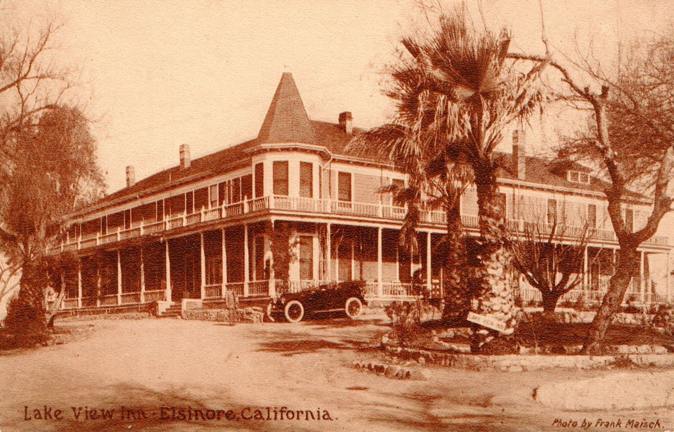 Lake View Inn Elsinore California USA Old Postcard